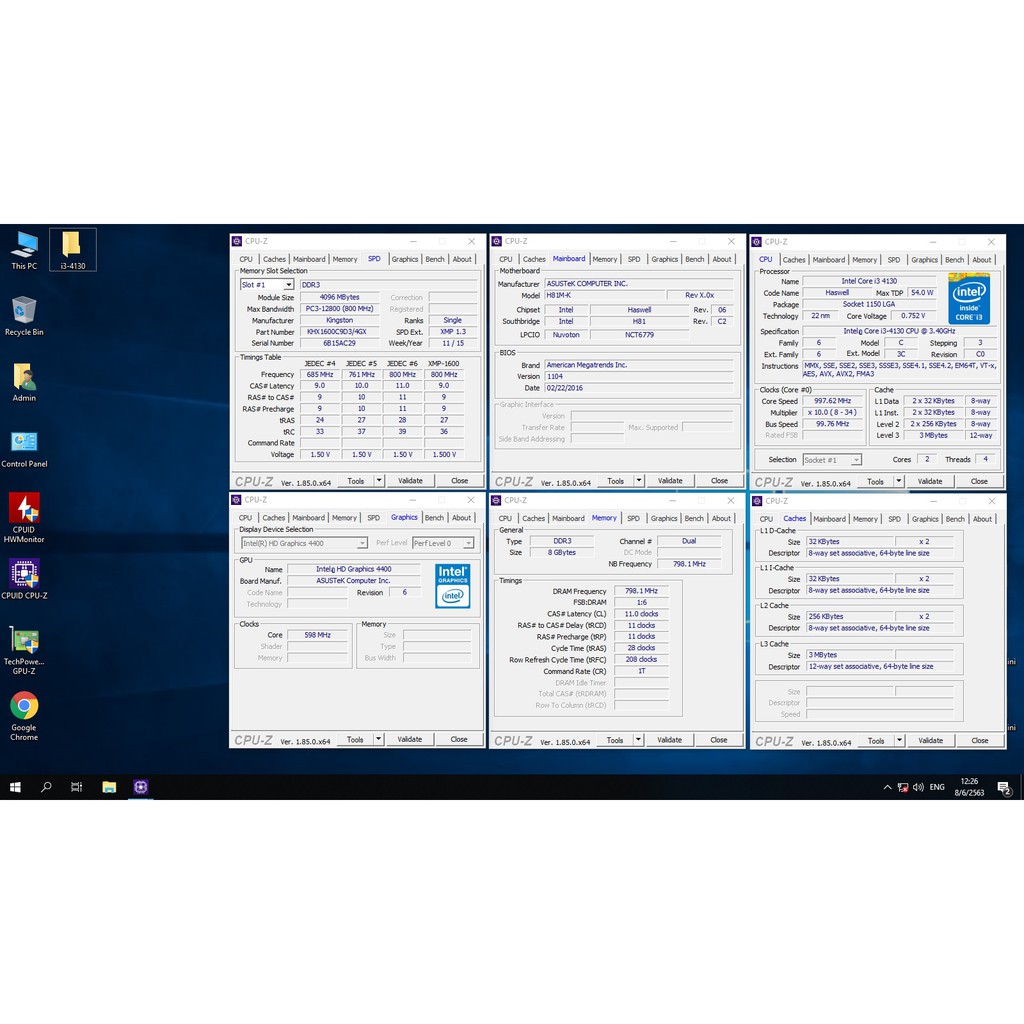 CPU Intel Socket 1150 Gen 4-5 Core i3 i5 มือ 2 ไม่แพง Stress Test ทุก ...