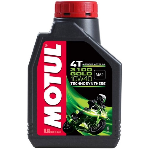 Motul 3100 gold 10w40 สําหรับรถเกียร์ธรรมดา คลัตช์แบบแมนนวล 0.8 ลิตร