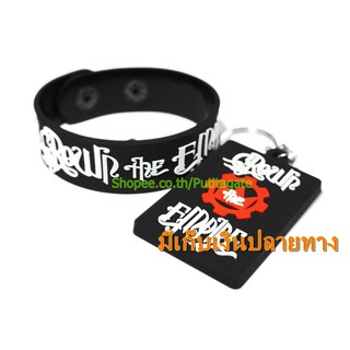 Crown The Empire  ริสแบนด์และพวงกุญแจ  กำไลยาง ปั๊มนูน วงร็อค wk160 ส่งไว