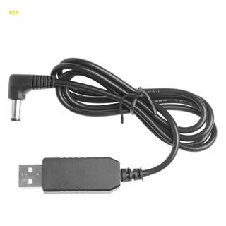 Wer Usb Dc 5V To 12V 2.1X5.5Mm สายเคเบิ้ลอะแดปเตอร์สําหรับเราเตอร์