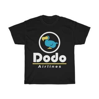 ขายดี เสื้อยืด พิมพ์ลายสัตว์ Crossing Dodo Airlines Blue Dodo S-3 NJdckd56CKemph23