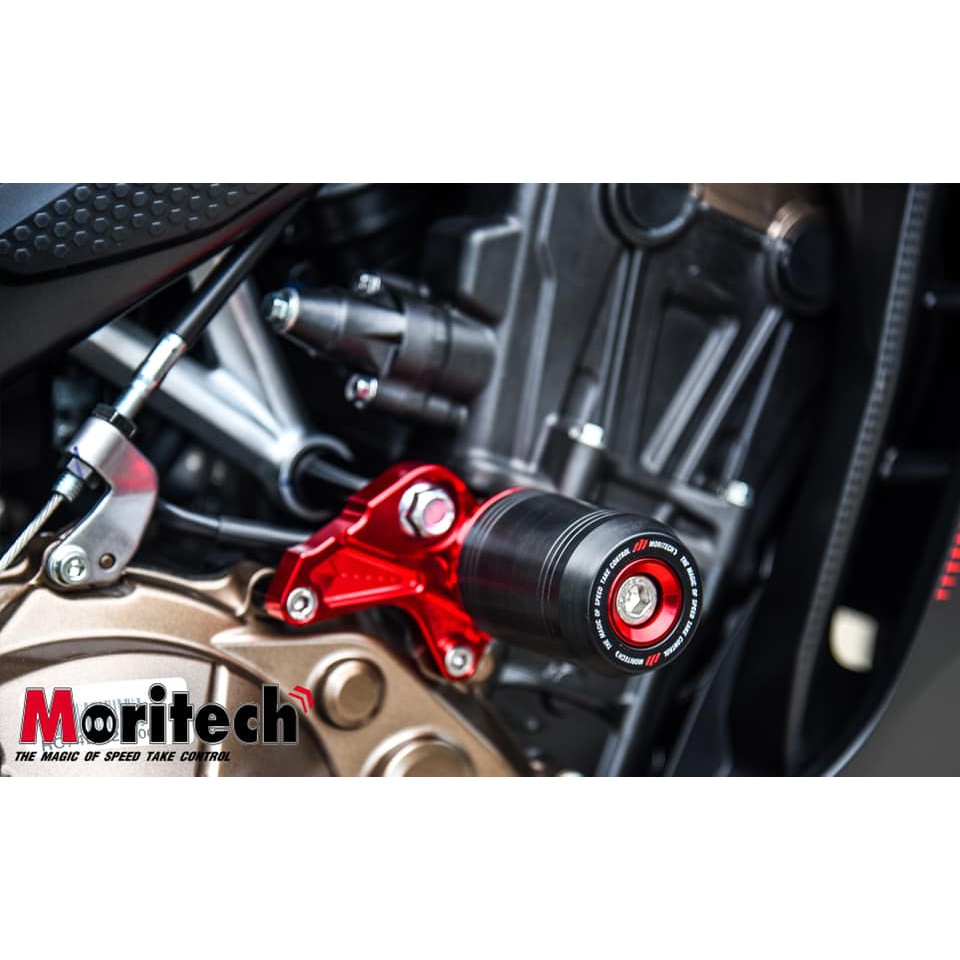 กันล้มกลางCBR650R / CB650R 2019 / CBR650F / CB650F Moritech 💯 มีทั้งหมด 4 สี ทอง / แดง / ดำ / เทา รา