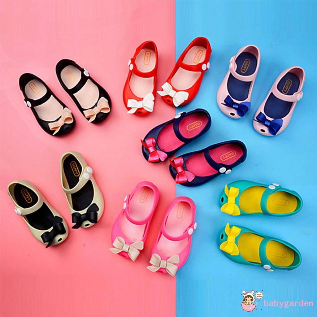 Babygarden- รองเท้าแตะระบายอากาศประดับโบว์กันลื่นสไตล์เจ้าหญิงสําหรับเด็กผู้หญิง