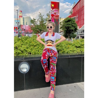 ชุดเซ็ท2ชิ้น รัดรูป เสื้อคอปก กางเกงขายาว