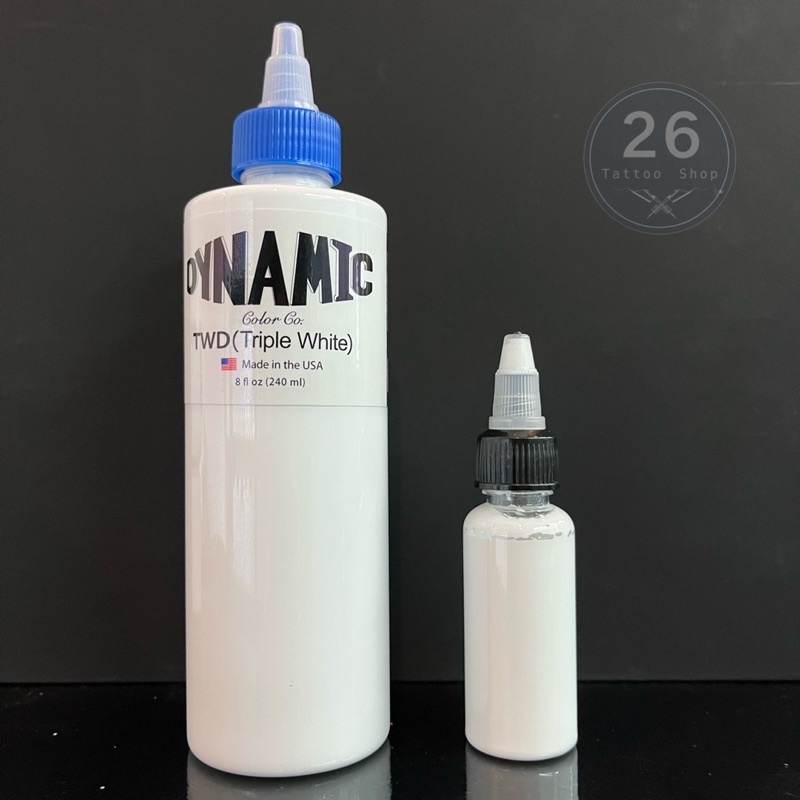 สีสัก สีขาวTWD/White(แบ่ง1oz,1/2 oz.,5ml.)หมึกสัก/หมึกไดนามิก/สีไดนามิก/หมึกไดนามิค/สีไดนามิค/TWD/Dynamic/Ink/สีแท้100%