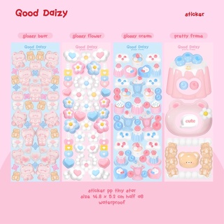 [พร้อมส่ง]🌈🌟glossy bear sticker สติกเกอร์ | Good Daizy