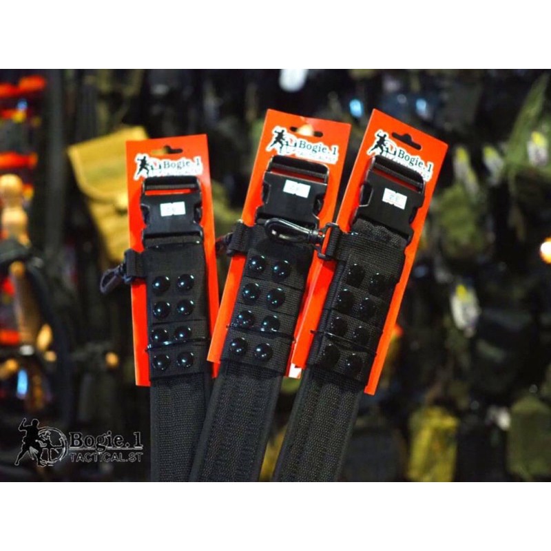 Eco Belt-เข็มขัดสนาม เข็มขัดยุทธวิธี เข็มขัดทหาร Bogie1 Battle Belt รุ่น สีดำ