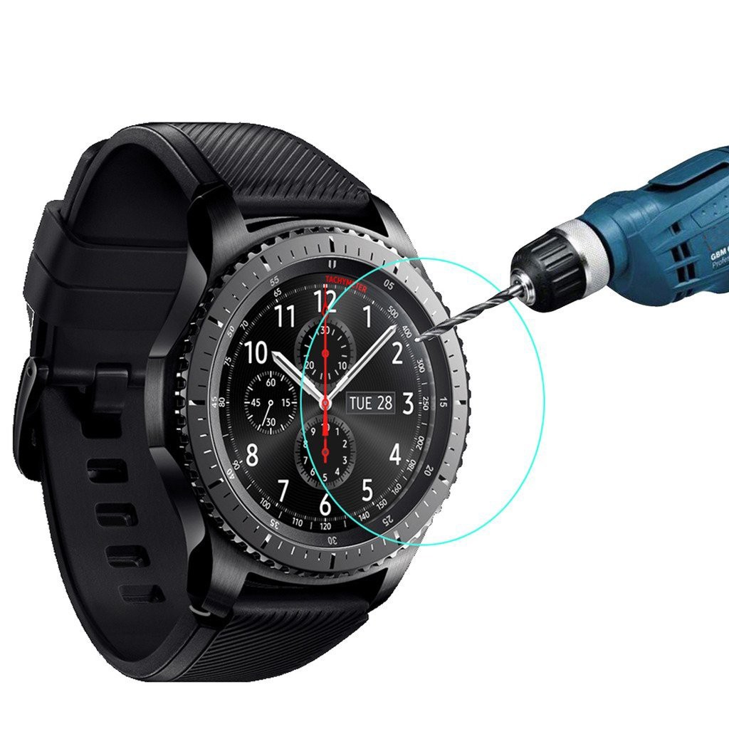 กระจกนิรภัยแผ่นฟิล์มกันรอยสำหรับ Samsung Gear S3 Classic / Frontier Smart Watch