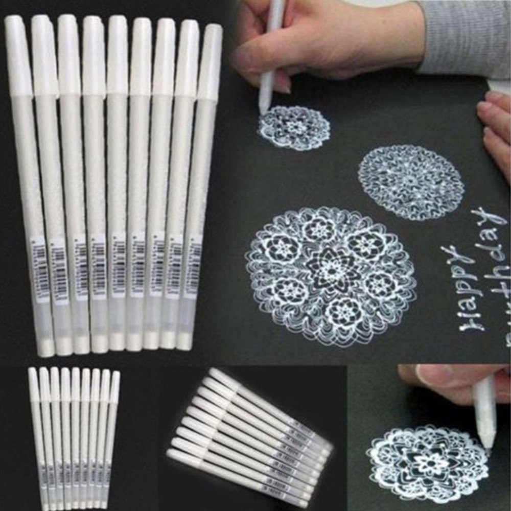 ขนแปรงสีขาวสําหรับภาพวาดร่างทุ่มเทที่สะดวก