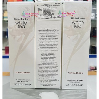 Elizabeth Arden White Tea Vanilla Orchid Edt For Women 100 ml. ( กล่องซีล  )..