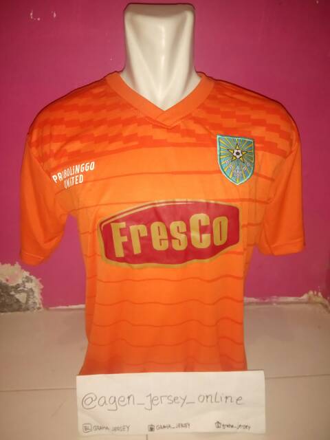 LOKAL Persipro Probolinggo Home Liga 3 Gojek Orange Jersey ท้องถิ่นล่าสุด