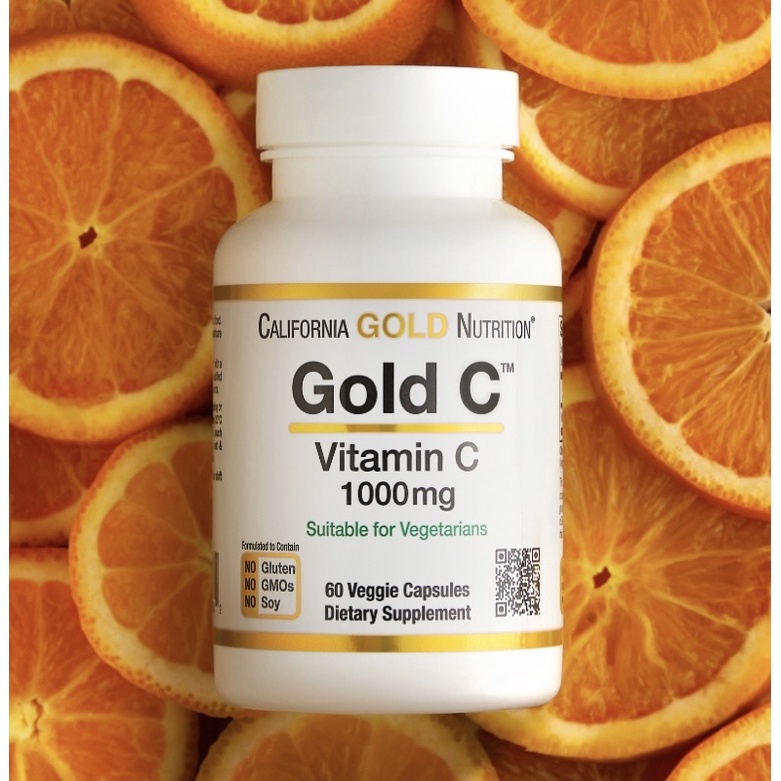 California Gold Nutrition Gold C, USP Grade Vitamin C, 1,000 mg, 60 ...