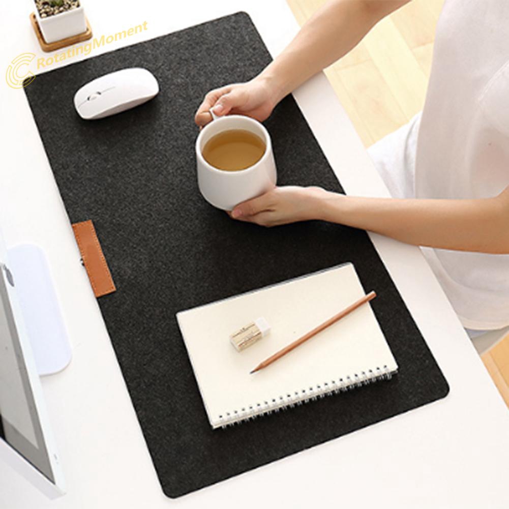 xt) Office Computer Desk Mat Modern Table Wool Felt Laptop Cushion Desk