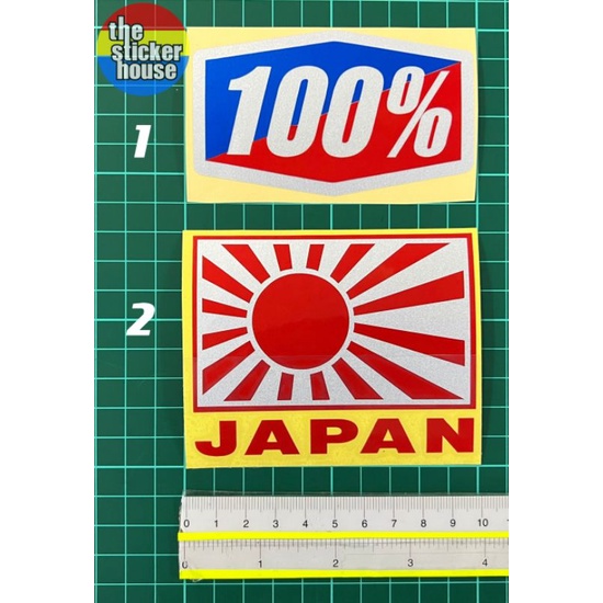 JAPAN FLAG / 100% / JAPAN DESIGNS STICKER CUTTING OVERLAPPING