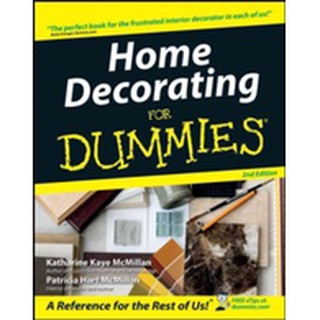 Home Decorating for Dummies (For Dummies (Home &amp; Garden)) (2nd Subsequent) หนังสือภาษาอังกฤษมือ1(New) ส่งจากไทย