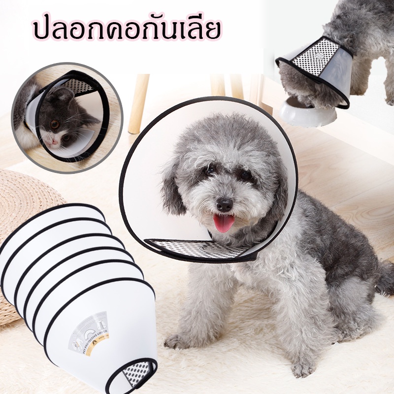 พร้อมส่ง‼️ปลอกคอกันเลีย คอลล่าแมว คอลล่าสุนัข ลำโพงกันเลีย