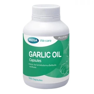 Mega We Care Garlic Oil 100แคปซูล น้ำมันกระเทียม บรรจุในแคปซูลนิ่ม #1937
