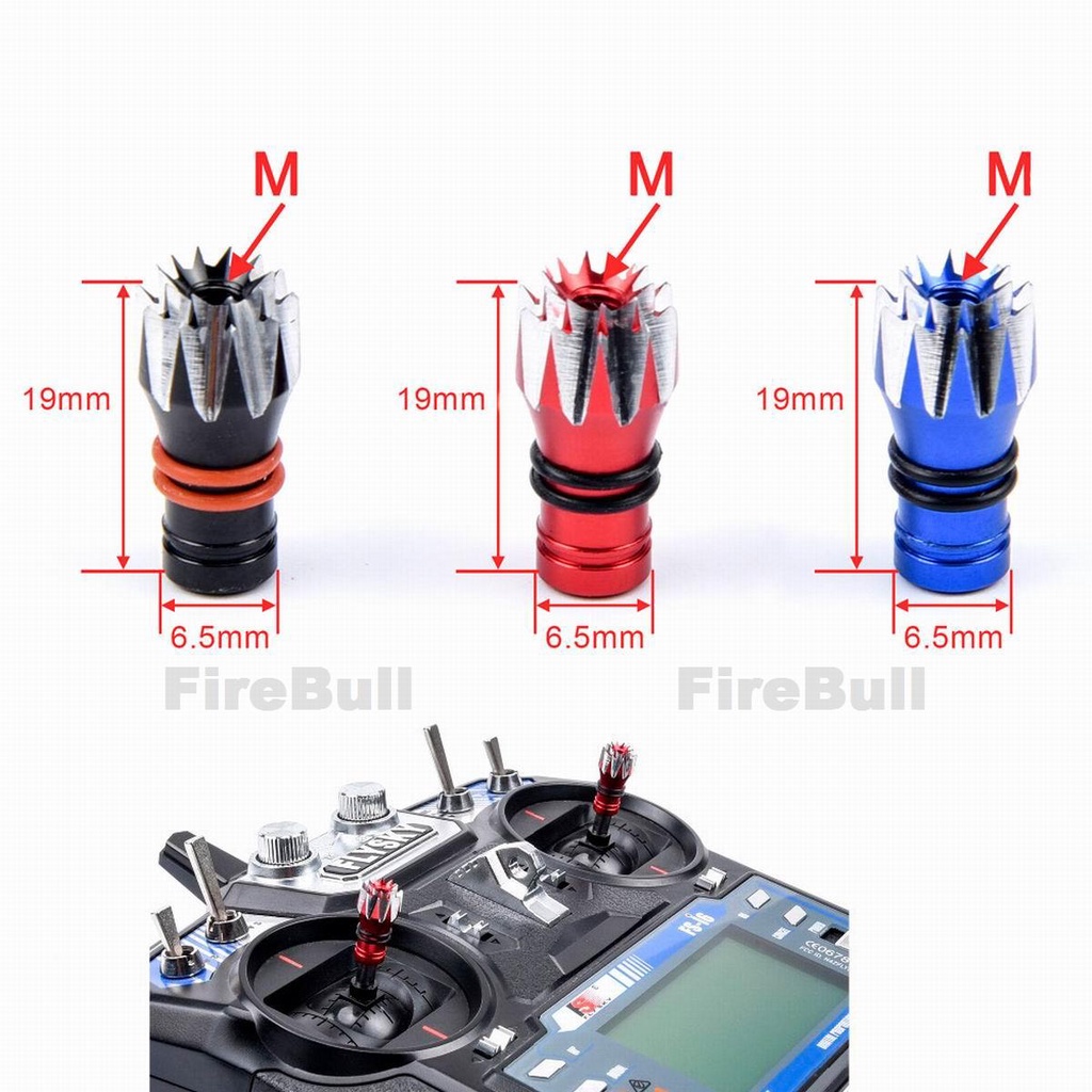 3d M2.5 M3 M4 Rocker หัวเครื่องส่งสัญญาณ Thumb Stick Ends รีโมทคอนโทรลสําหรับ Flysky FUTABA JR FrSky Taranis X-lite RC Drone