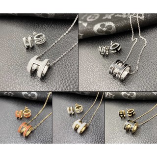 Set สร้อยคอย+ต่างหู Hermas พร้อมส่ง✅