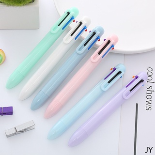 【JY】ปากกาลูกลื่น สีมาการอง เครื่องเขียน 6 สี