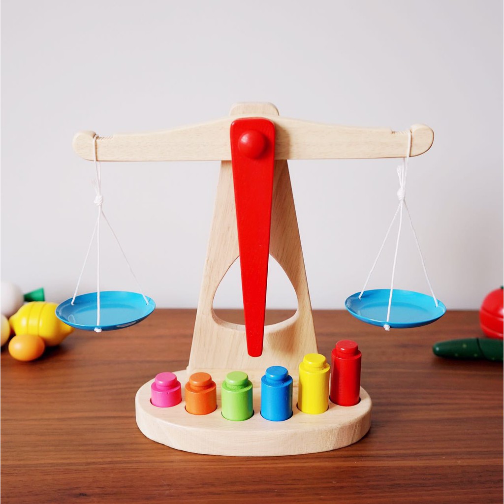 ตาชั่งเด็ก ของเล่นสอนน้ำหนัก เสริมทักษะ  เสริมพัฒนาการ มอนเตสซอรี่ Balance