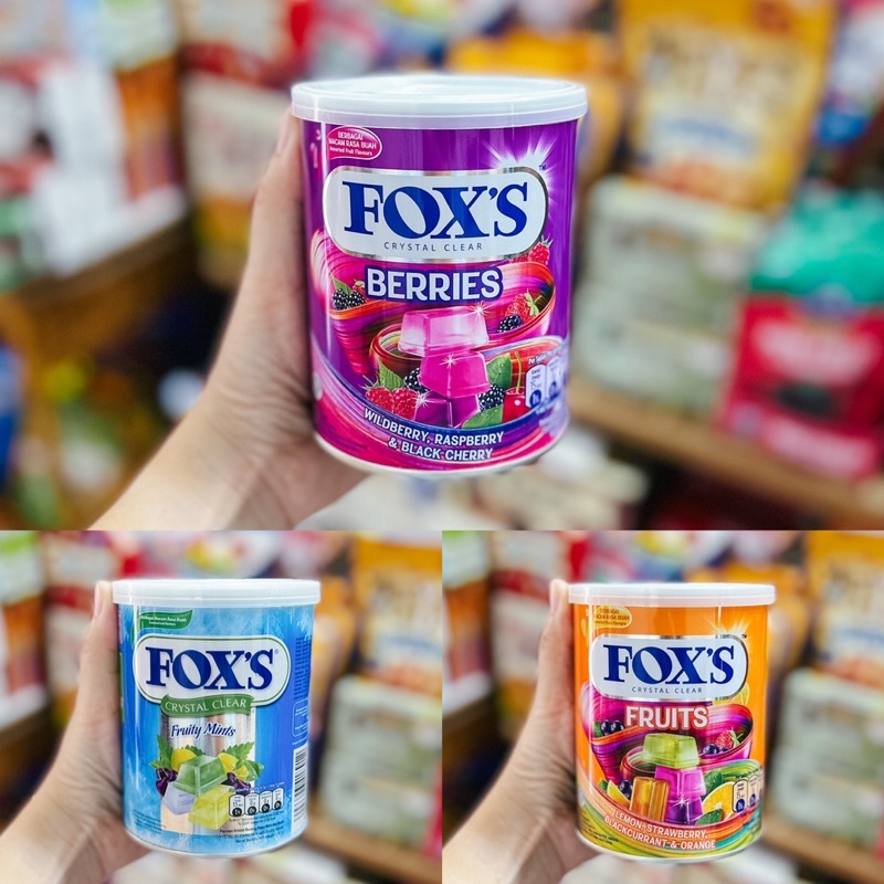 ลูกอม FOX'S Crystal Clear ลูกอมรสผลไม้