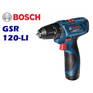 BOSCH ชุดสว่านไขควงแบต GSR 120-LI