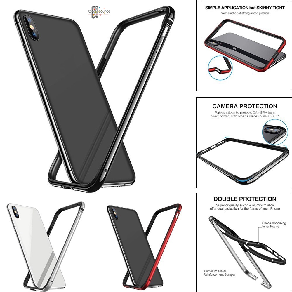 กรอบโลหะกันกระแทกสำหรับเคส iPhone 11 pro max X XR XS MAX 6s 7 8 Plus