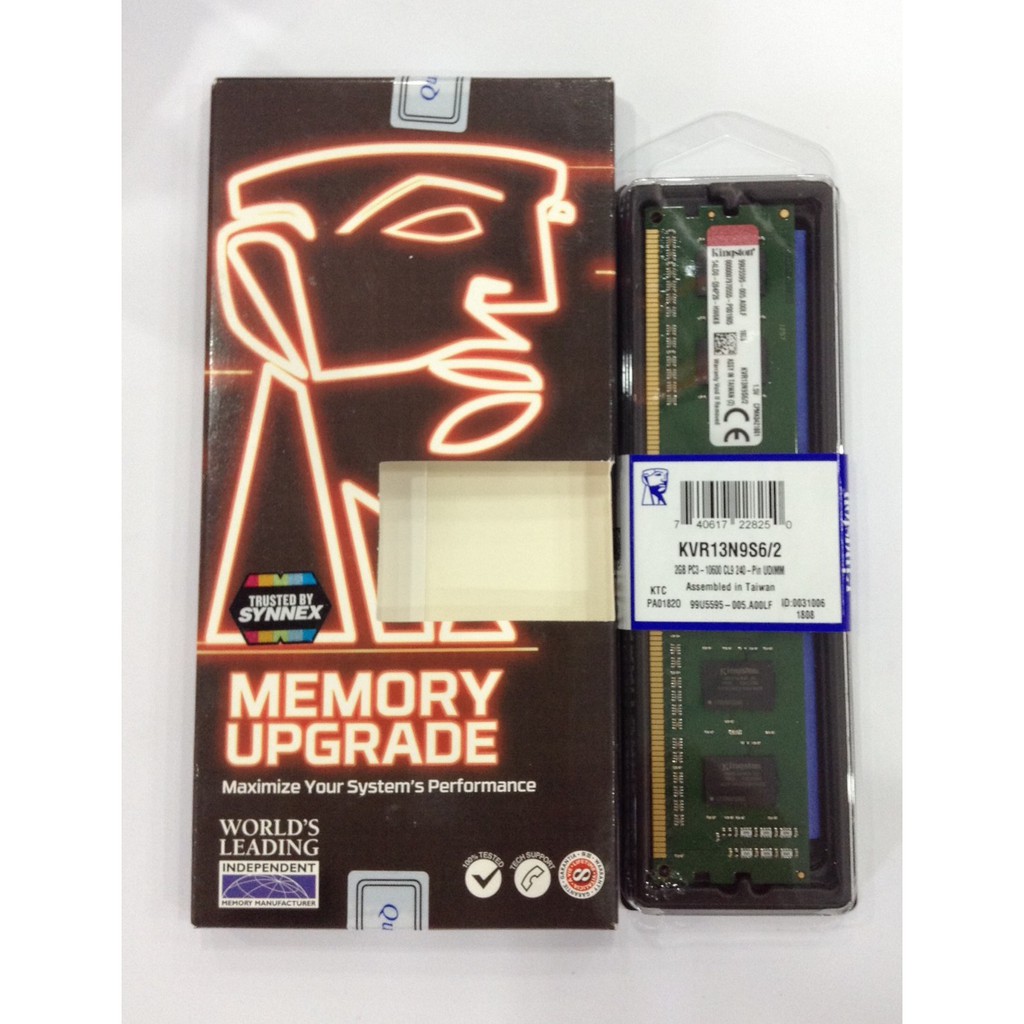 RAM DDR3(1600) 2GB Kingston 'Ingram/Synnex'