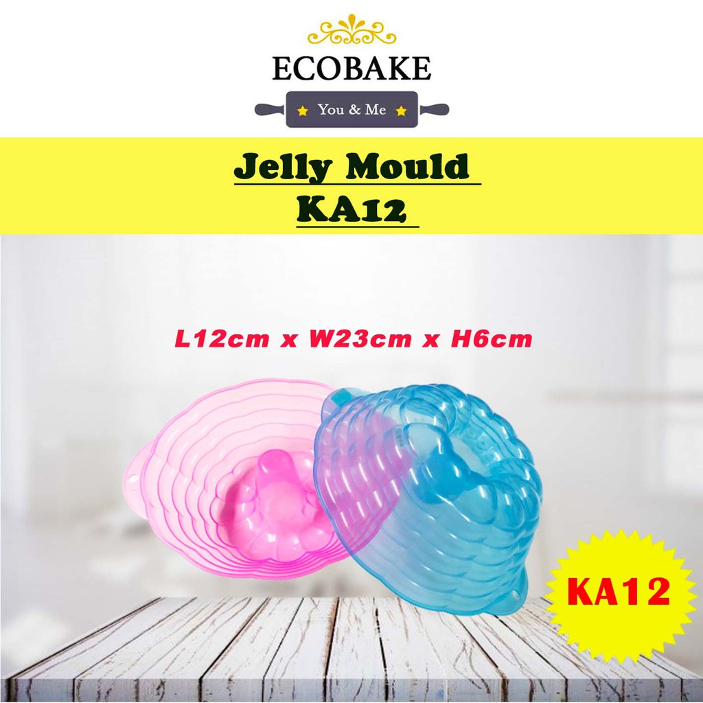KA12 Jelly Mould ดอกไม้/พุดดิ้ง Mould bunga/ Acuan Kek Jelly/ Acuan Jelly Mould