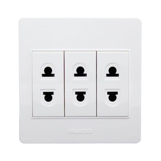 ชุดเต้ารับเดี่ยว 2 ขากลมแบน HACO M3N-R30 SET SINGLE SOCKET 2P M3N-R30 HACO