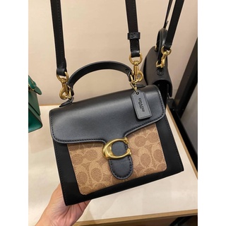 (ส่งฟรี) COACH ⚜️ งาน Shop ⚜️ Tabby top handle 20 in signature กระเป๋าถือ หรือ กระเป๋าสะพาย สายยาวถอดได้ มาพร้อมถุงผ้า