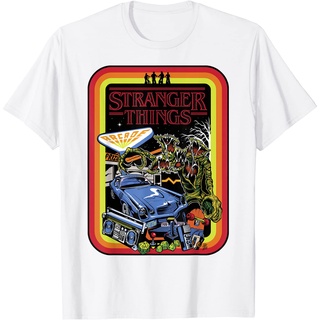 เสื้อยืดคอกลมเสื้อยืด พิมพ์ลายโปสเตอร์ Stranger Things Day สไตล์เรโทรS-4XL