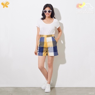 Papillon Woman Shorts - Smooth Thai Authentic Fabric กางเกงขาสั้น ผ้าขาวม้า