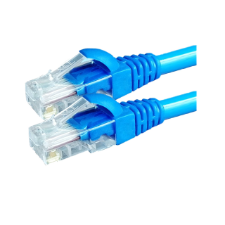 XLL สายแลน CAT6 เข้าหัวสำเร็จรูป สีฟ้า/น้ำเงิน ใช้ภายใน 1เมตร