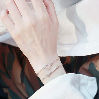 ○| สร้อยข้อมือสองเลเยอร์คริสตัล • Two Layers Crystal Bracelet