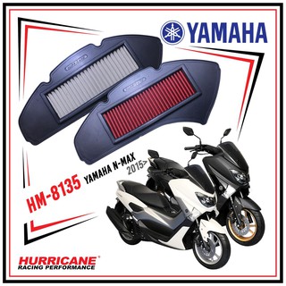 HM-8135  Air filter  YAMAHA N-MAX 155 ปี 2015-2019   กรองอากาศรถแต่ง Hurricane แท้ 100%