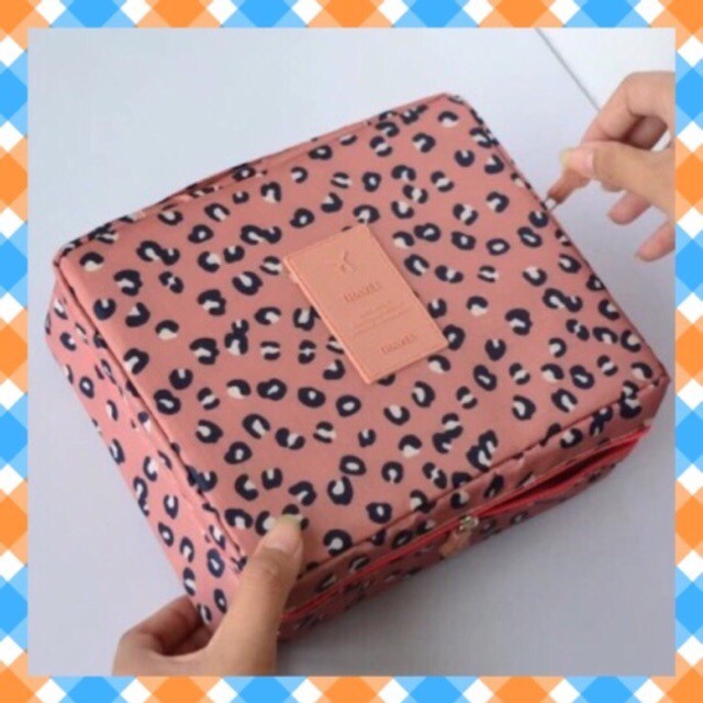 🐯กระเป๋าจัดระเบียบเครื่องสำอางค์ Pink Leopard🐯