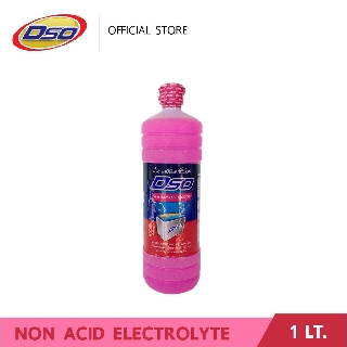 ดีโซ่ น้ำยาเคมีอิเลคโตรไลท์ 1 ลิตร (น้ำกลั่นสีชมพู) / DSO Non-Acid Electrolyte (Battery Fluid) 1LT.