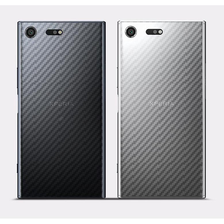 ฟิล์มกันรอย 【SE-Update 】 แบบใสด้านหลัง ลาย Carbon เคฟล่า 3D สำหรับ Xperia Z Series