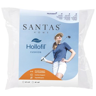 หมอนอิง SANTAS DACRON HOLLOFIL 16x16 นิ้ว สีขาว หมอนอิงและเบาะ CUSHION SANTAS DACRON HOLLOFIL 16X16" WHITE