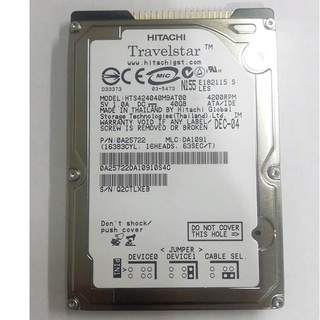 Harddisk Hitachi IDE 40 Gb HTSA424040M9AT00