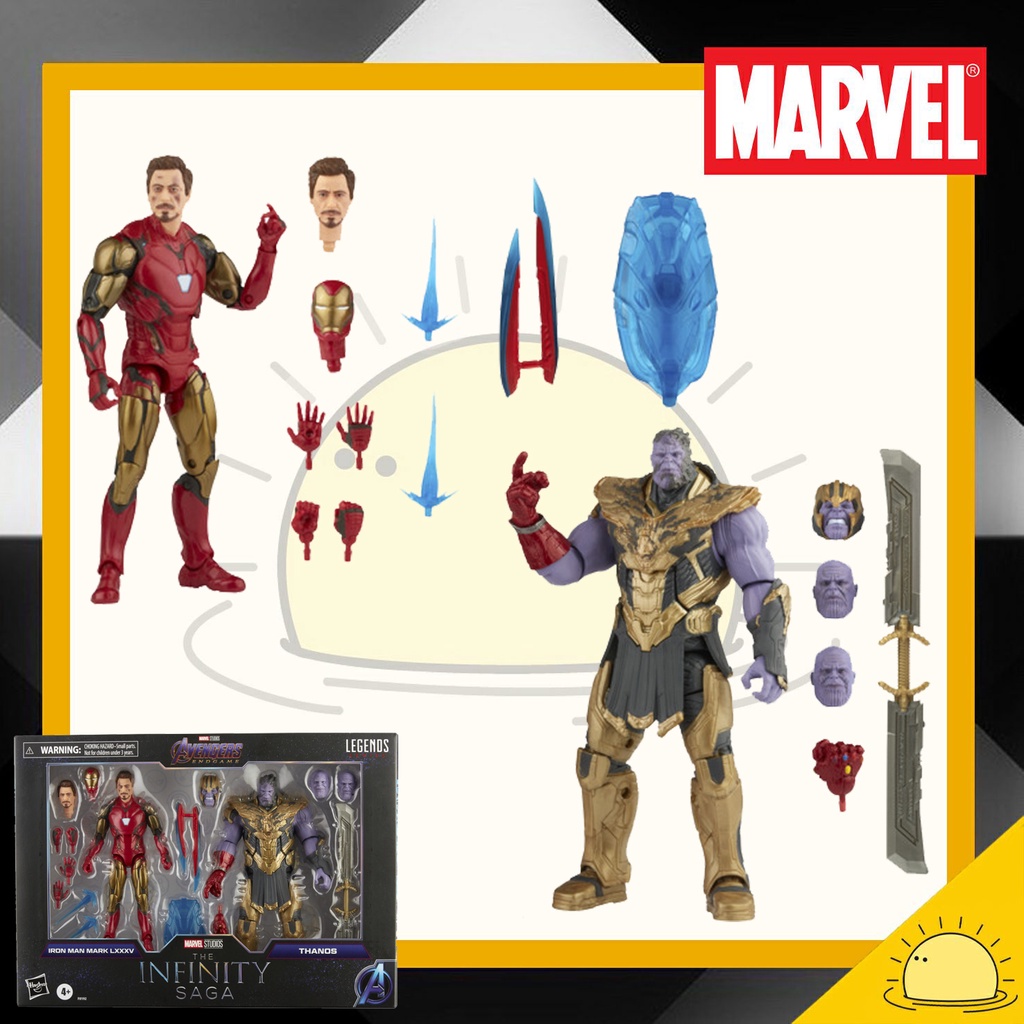 Marvel Hasbro Legends Series 6-inch Scale Action Figure 2-Pack Toy Iron ...