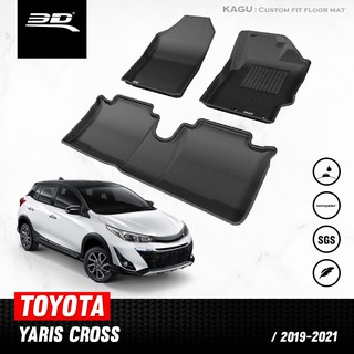 พรมปูพื้นรถยนต์ 3D TOYOTA YARIS CROSS 2019 - 2021