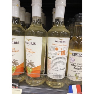 น้ำส้มสายชูหมักจากไวน์ขาว ตรา ดี นิกริส 500 Ml. white Wine Vineger ( De Nigris Brand )