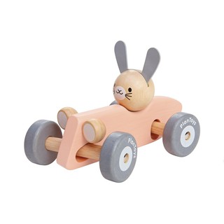 PlanToys 5717 Bunny Racing Car ของเล่นไม้รถแข่งกระต่าย  ของเล่นเสริมพัฒนาการ ของเล่นสำหรับเด็กอายุ 12 เดือนขึ้นไป