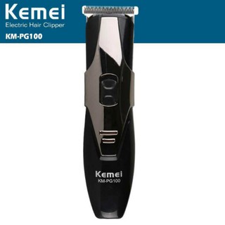 KM-PG100 ปัตตาเลี่ยนไฟฟ้าไร้สาย อุปกรณ์ตัดผม อุปกรณ์สำหรับผู้ชาย แถมที่รองอีก4 ชิ้น พร้อมที่ปัด และน้ำมัน