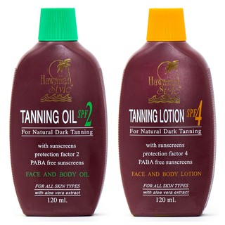 HAWAIIAN STYLE TANNING OIL SPF2 &amp; TANNING LOTION SPF4 ❤❤