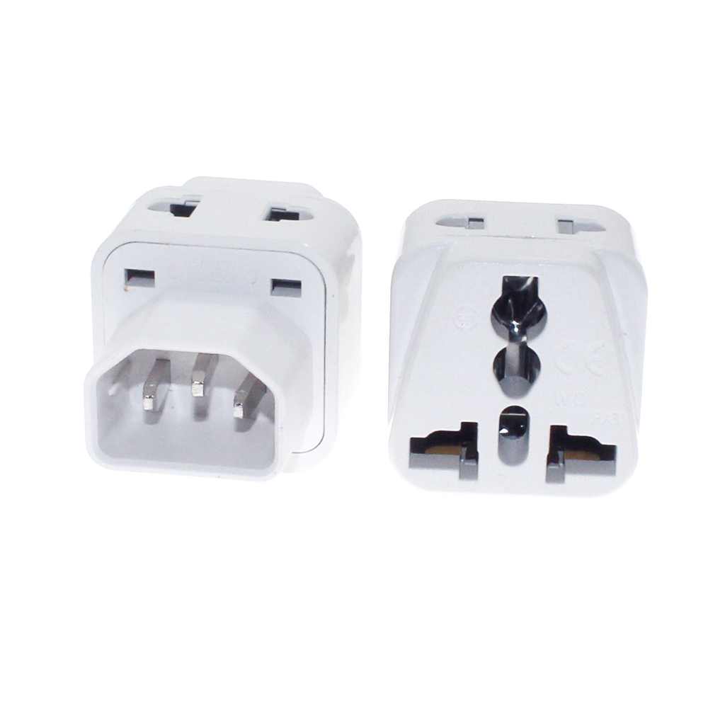 Iec 320 C14 UPS อะแดปเตอร์แปลงไฟ 10A 250V ตัวเมีย AU US UK EU เป็น C14 ตัวผู้ สีดํา ขาว - รูปที่ 3