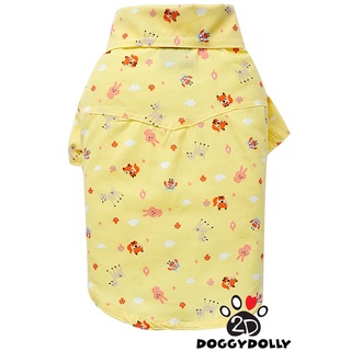 Petcloths -Doggydolly  เสื้อผ้าแฟชั่น สัตว์เลี้ยง ชุดน้องหมาน้องแมว เสื้อเชิ๊ต คอปก  ไซส์ 1-9 โล  S077